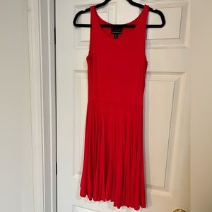 Red Cynthia Rowley Jersey Knee Length Dress